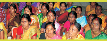Women participating in a community programme