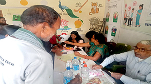 Health consultation during a community programme